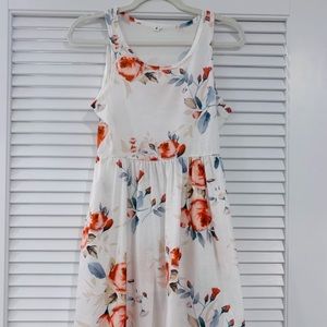 Floral Sleeveless Dress with pockets